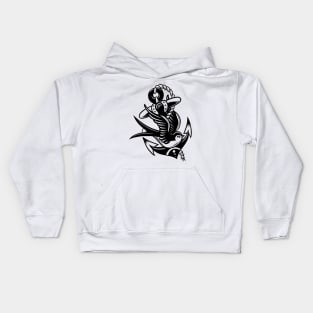 Bird and anchor Kids Hoodie